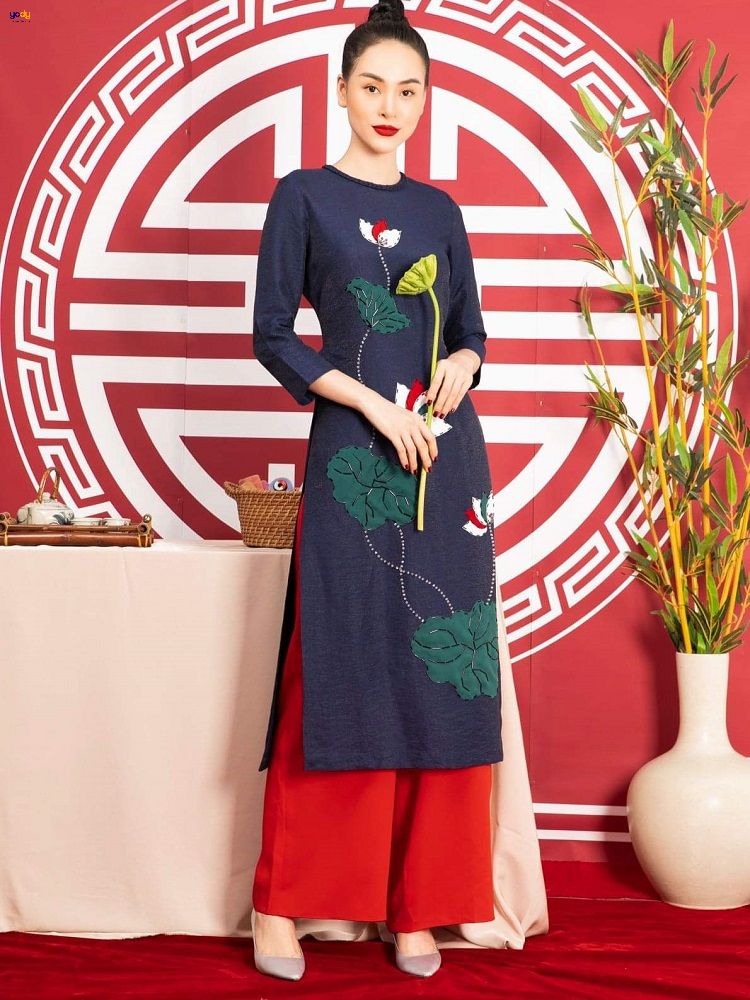 Kiểu áo dài đẹp trẻ trung