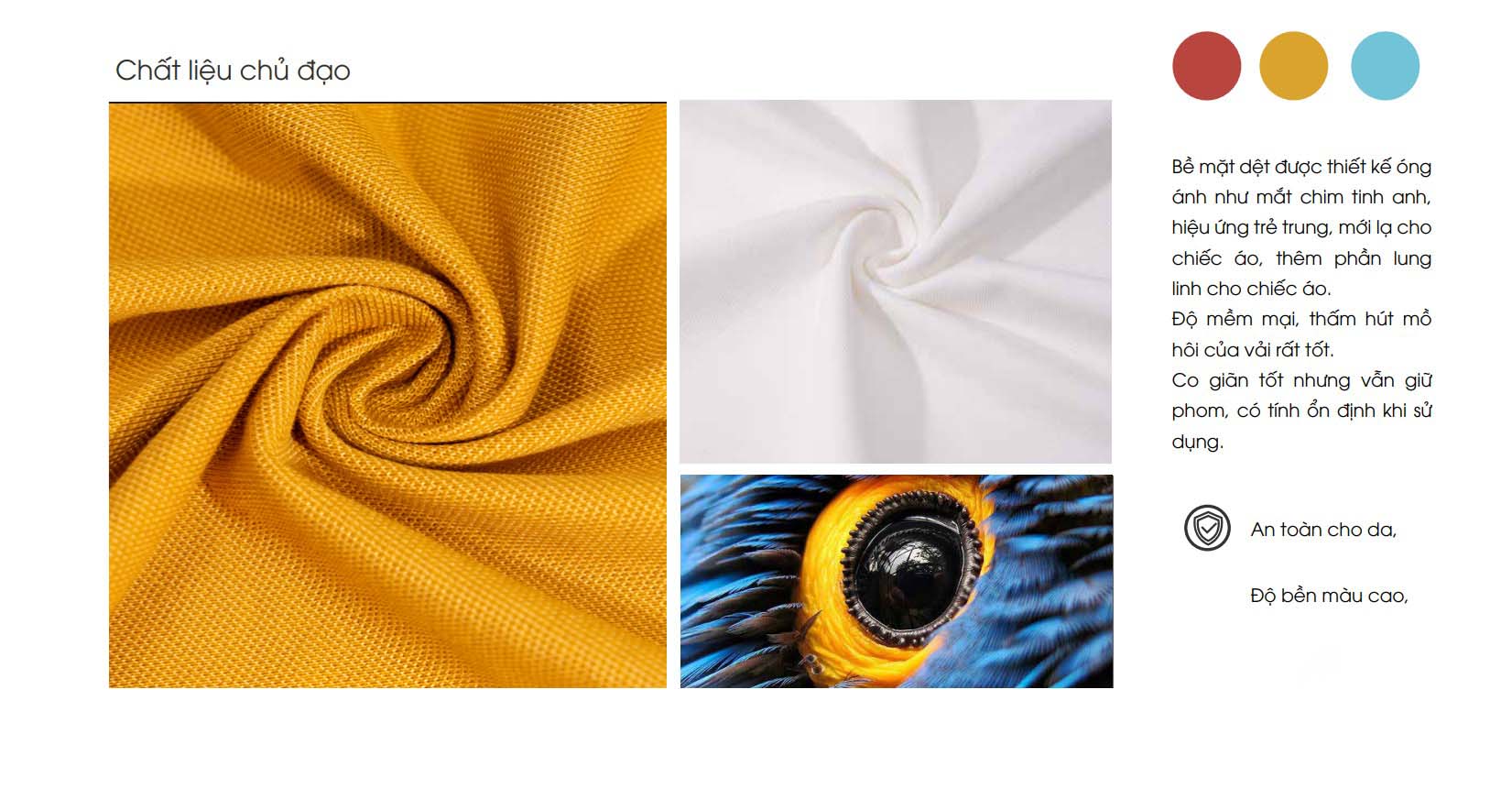 chat lieu áo polo vai pique mat chim