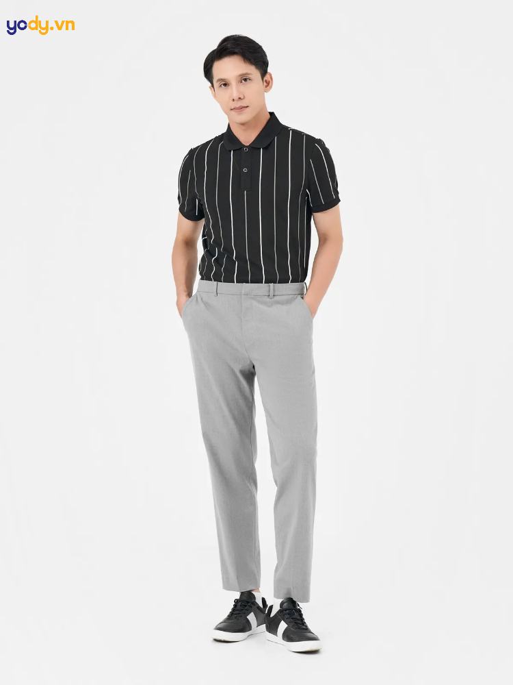 Tránh trang phục có hoạ tiết kẻ ngang