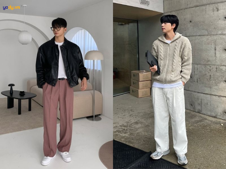 Cách mix đồ cho chàng nấm lùn dáng chân to