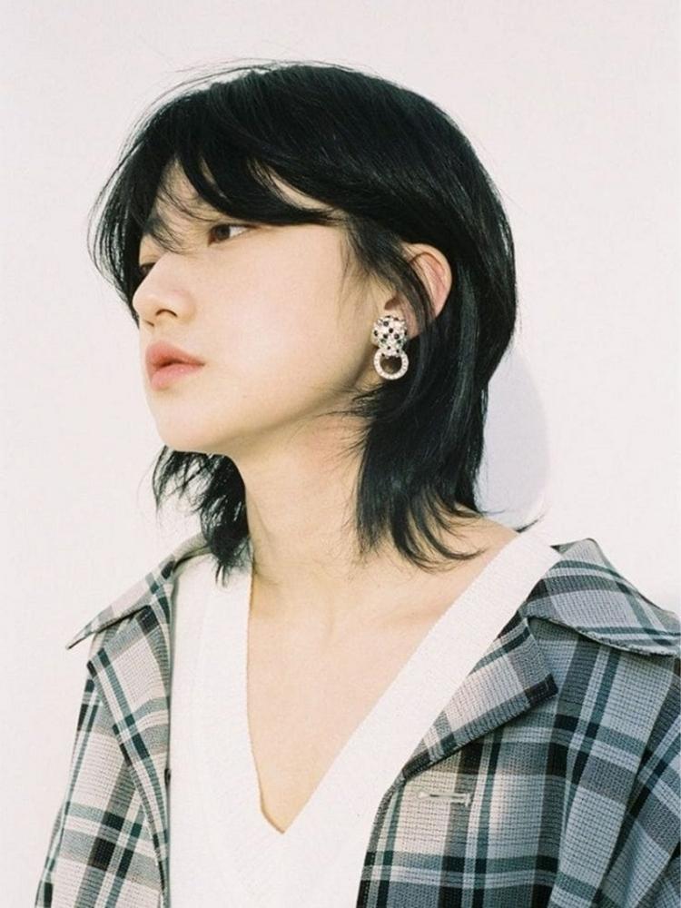 mullet nữ mặt tròn