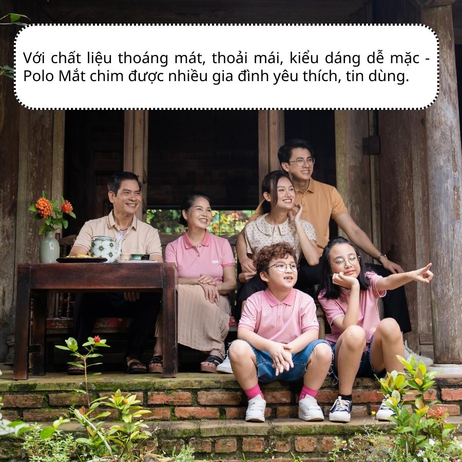 Áo Polo Nữ Tay Ngắn Pique Mắt Chim