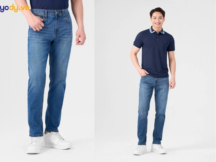Quần Jean Nam Ống Côn