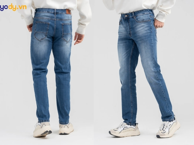 Quần Jean Nam Ống Côn