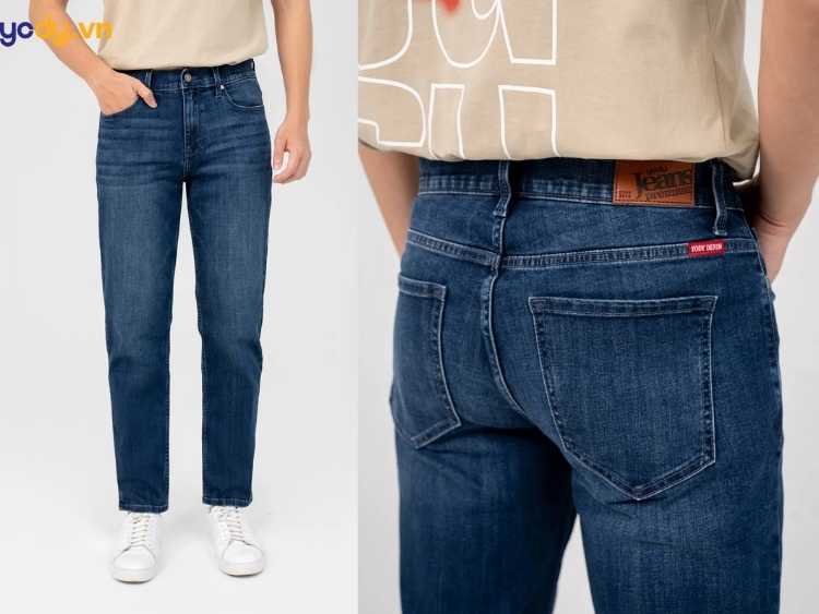 Quần Jean Nam Ống Côn