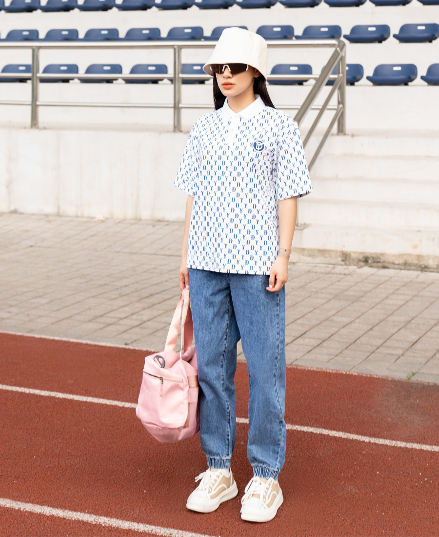 Quần jeans nữ jogger ly túi