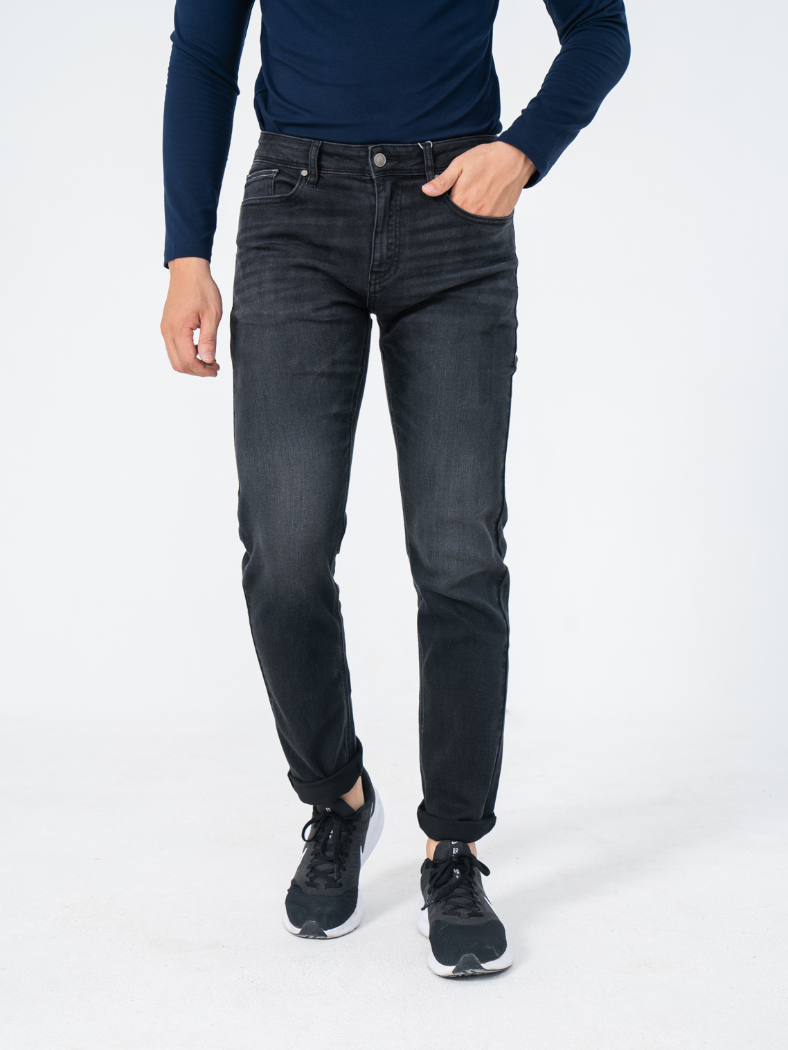 Quần jeans nam slim rayon siêu mềm mướt