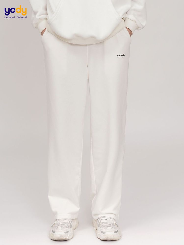 Quần nỉ nữ ống rộng