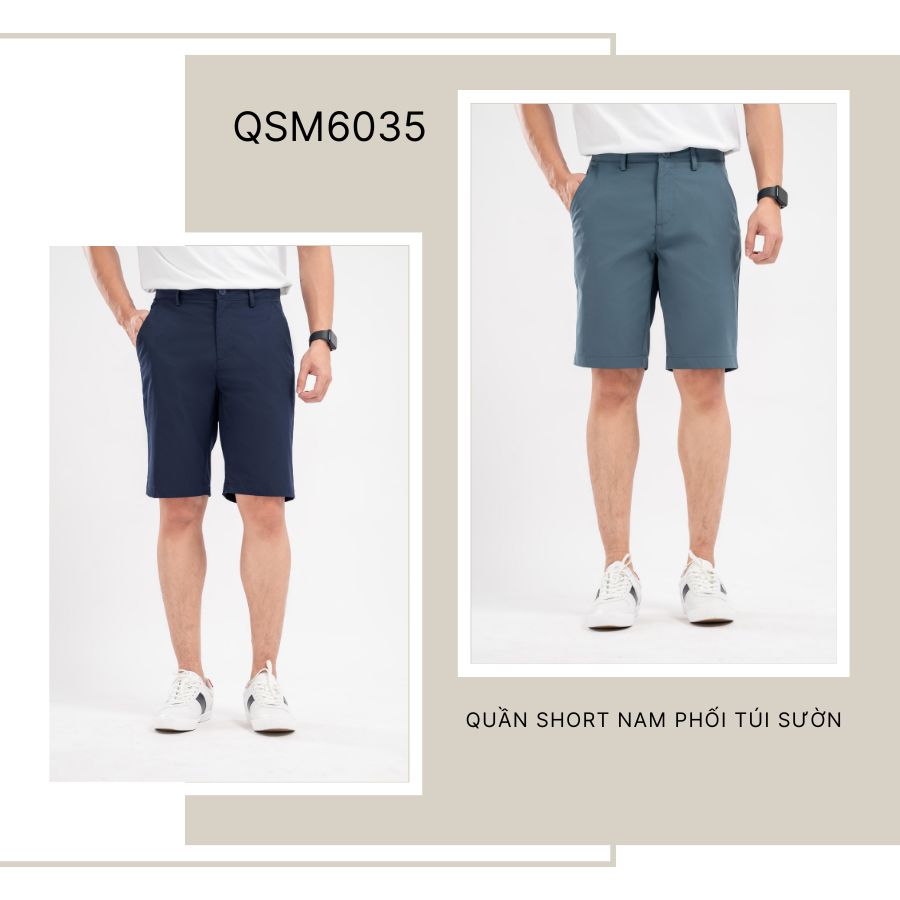 Quần Short Nam Phối Túi Sườn