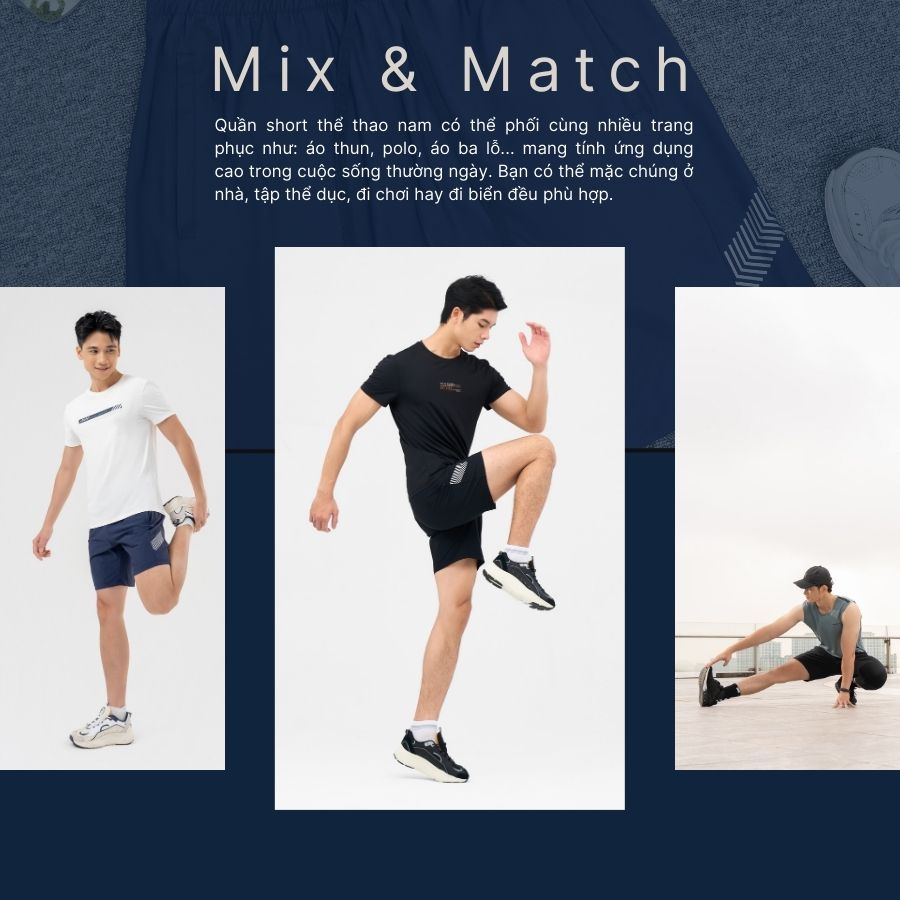 Quần Short Nam Thể Thao Thoáng Mát