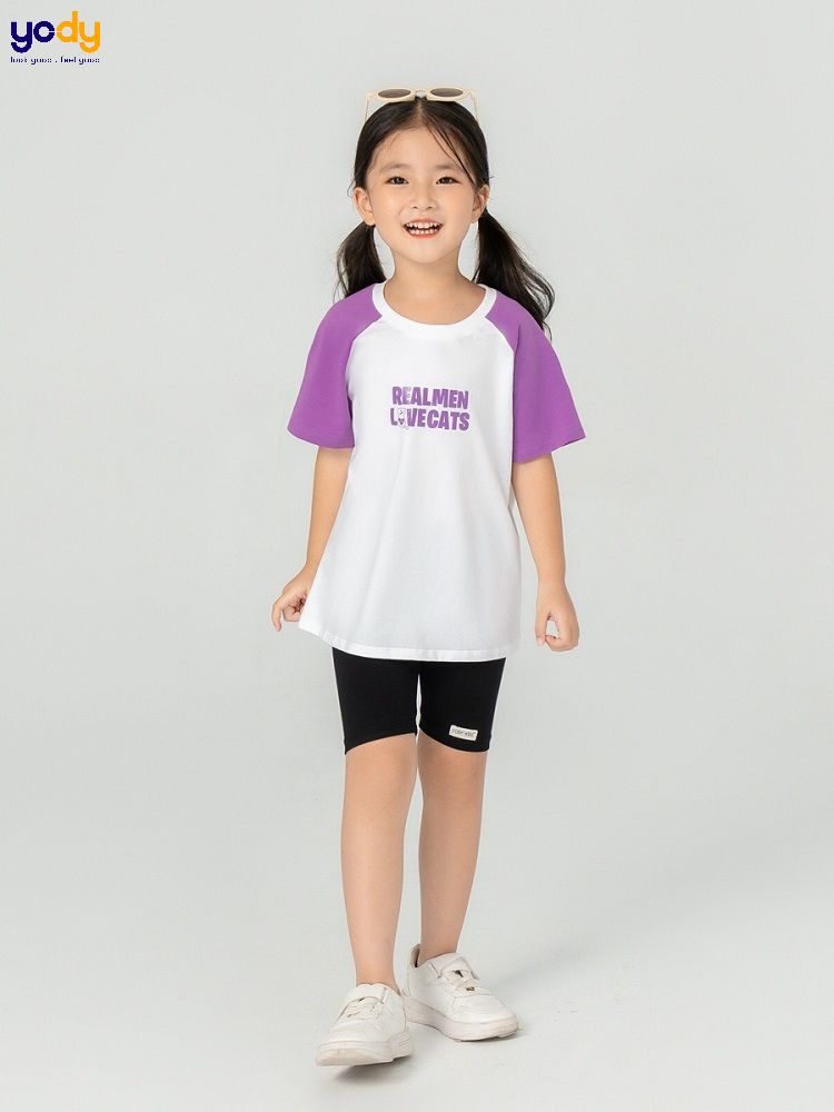 Quần short trẻ em dáng lỡ basic