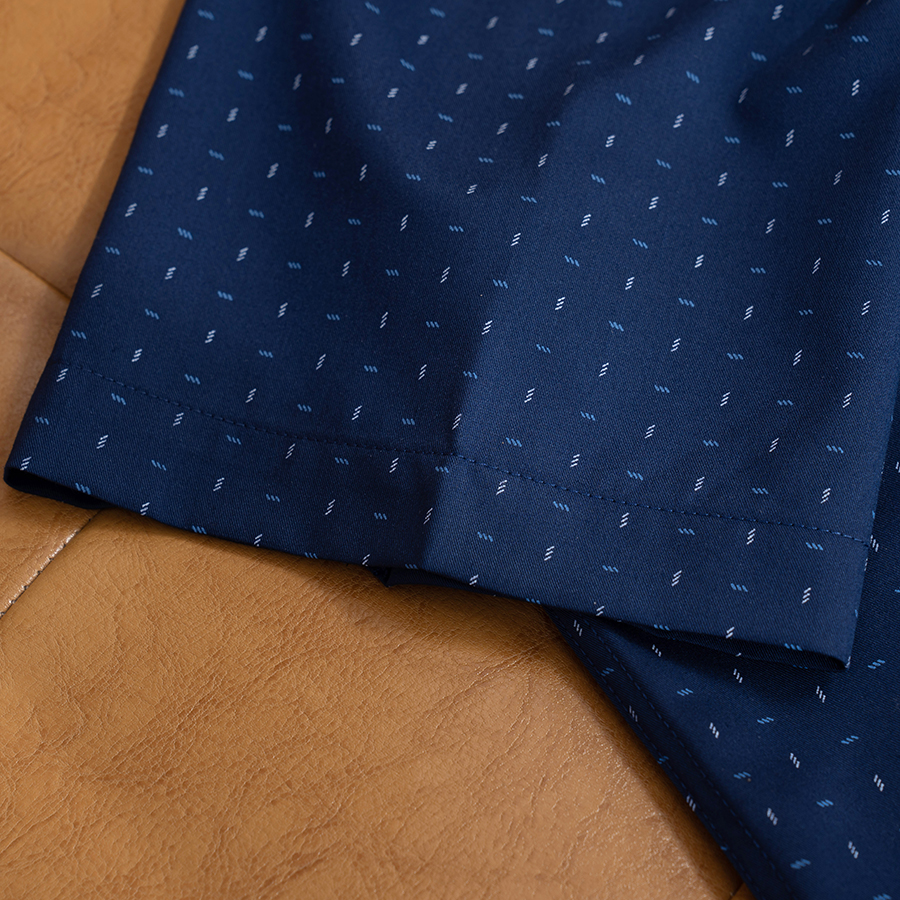 Áo Sơ Mi Nam Tay Ngắn Họa Tiết Nhí