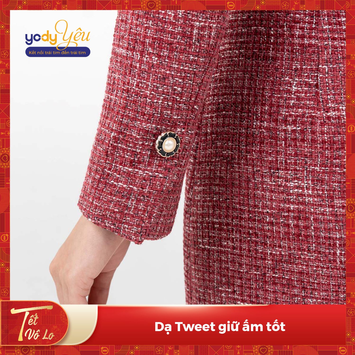 Set Nữ Dạ Tweed Vest Croptop