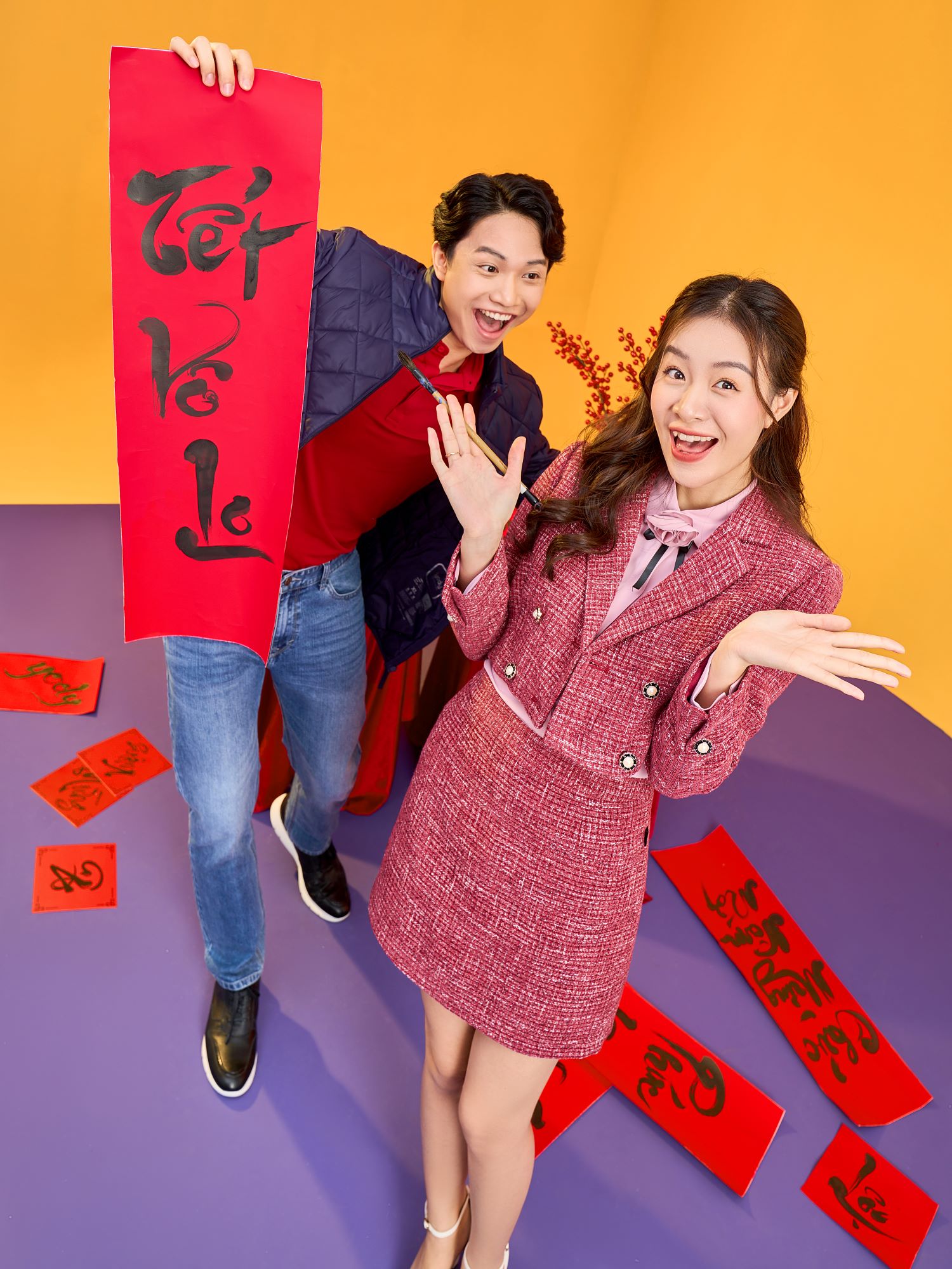 Set Nữ Dạ Tweed Vest Croptop