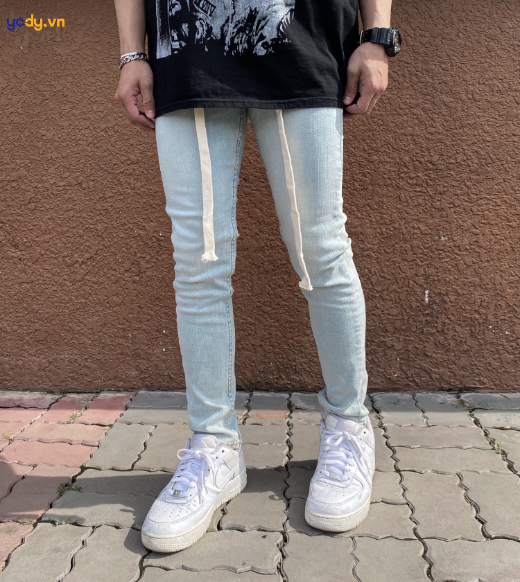 Quần jean nam dáng skinny