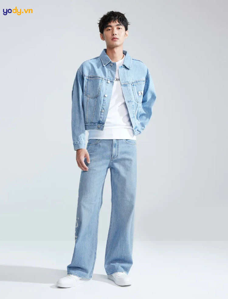 Quần jean nam dáng loose fit