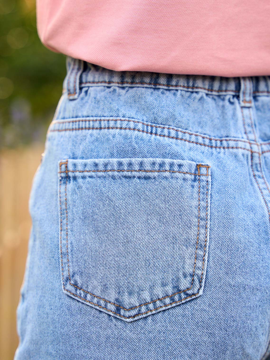 Quần Jean Lửng Nữ Lưng Cao Ống Rộng