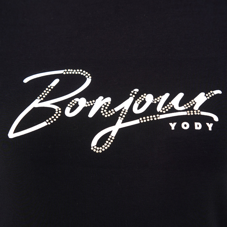 Áo Thun Nữ Basic In Bonjour