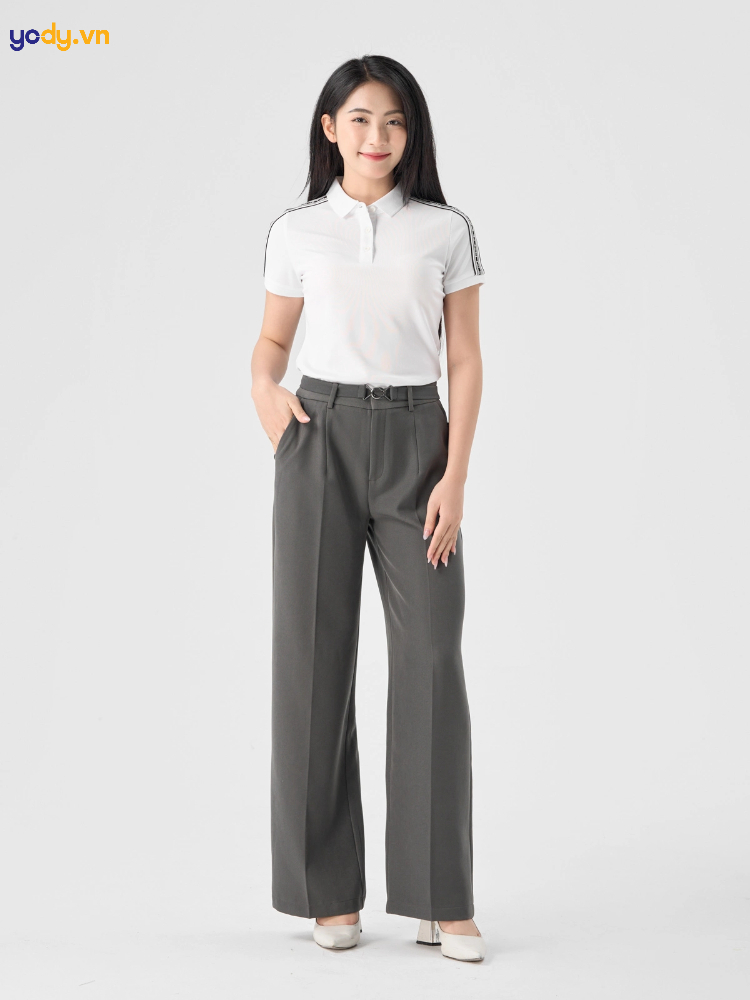 Phối áo polo quần tây thanh lịch