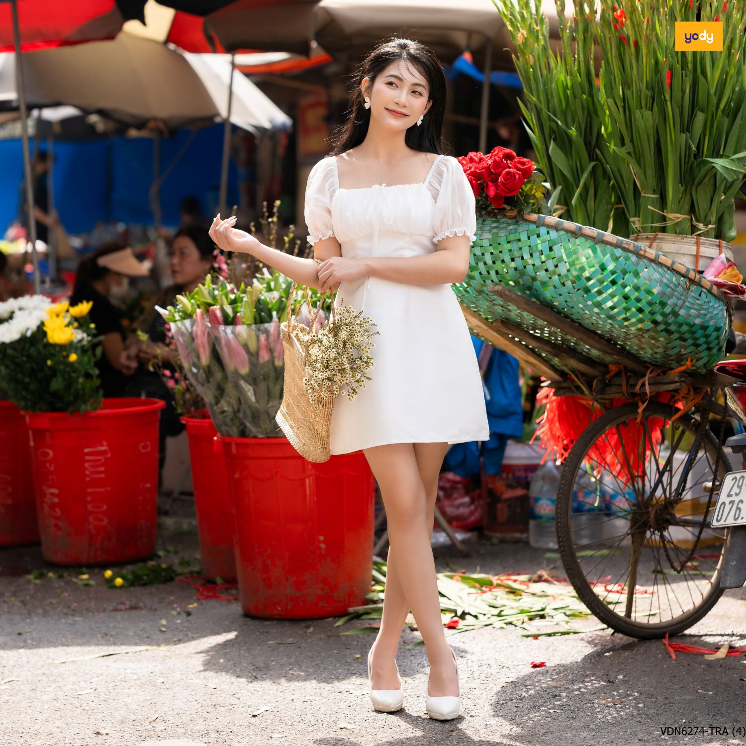 Đầm Tiệc Nữ Nhún Ngực