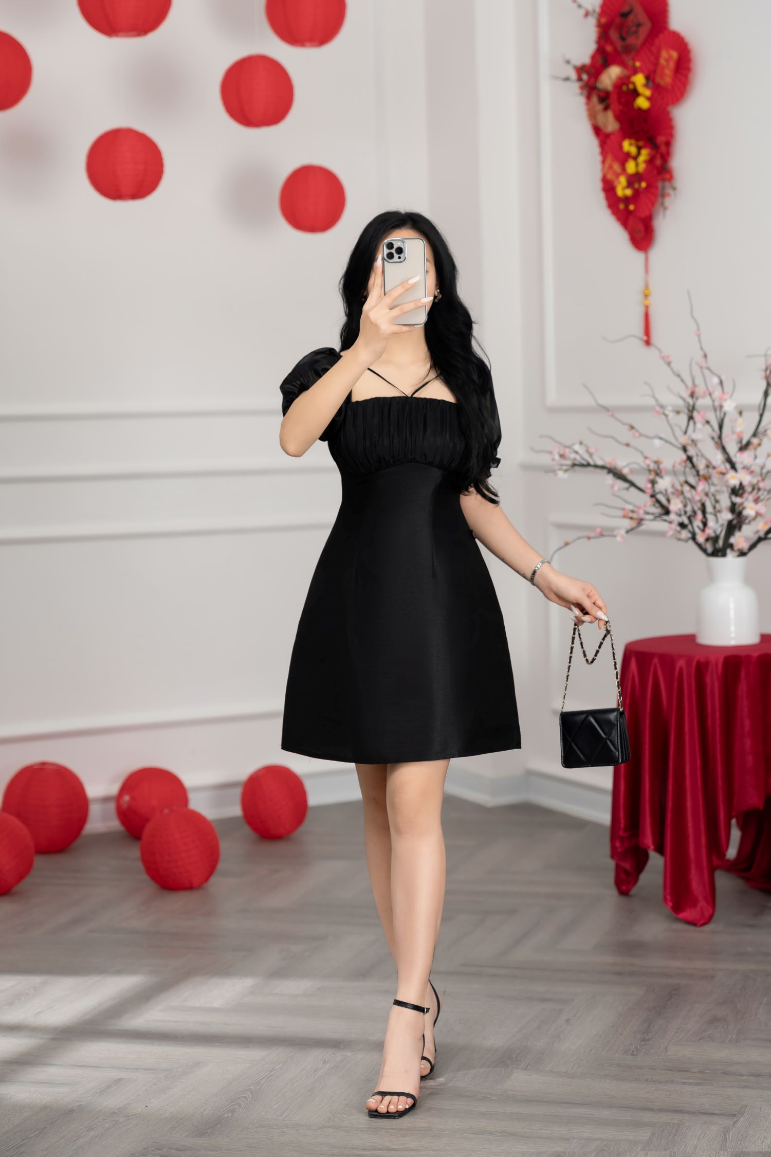 Đầm Tiệc Nữ Nhún Ngực