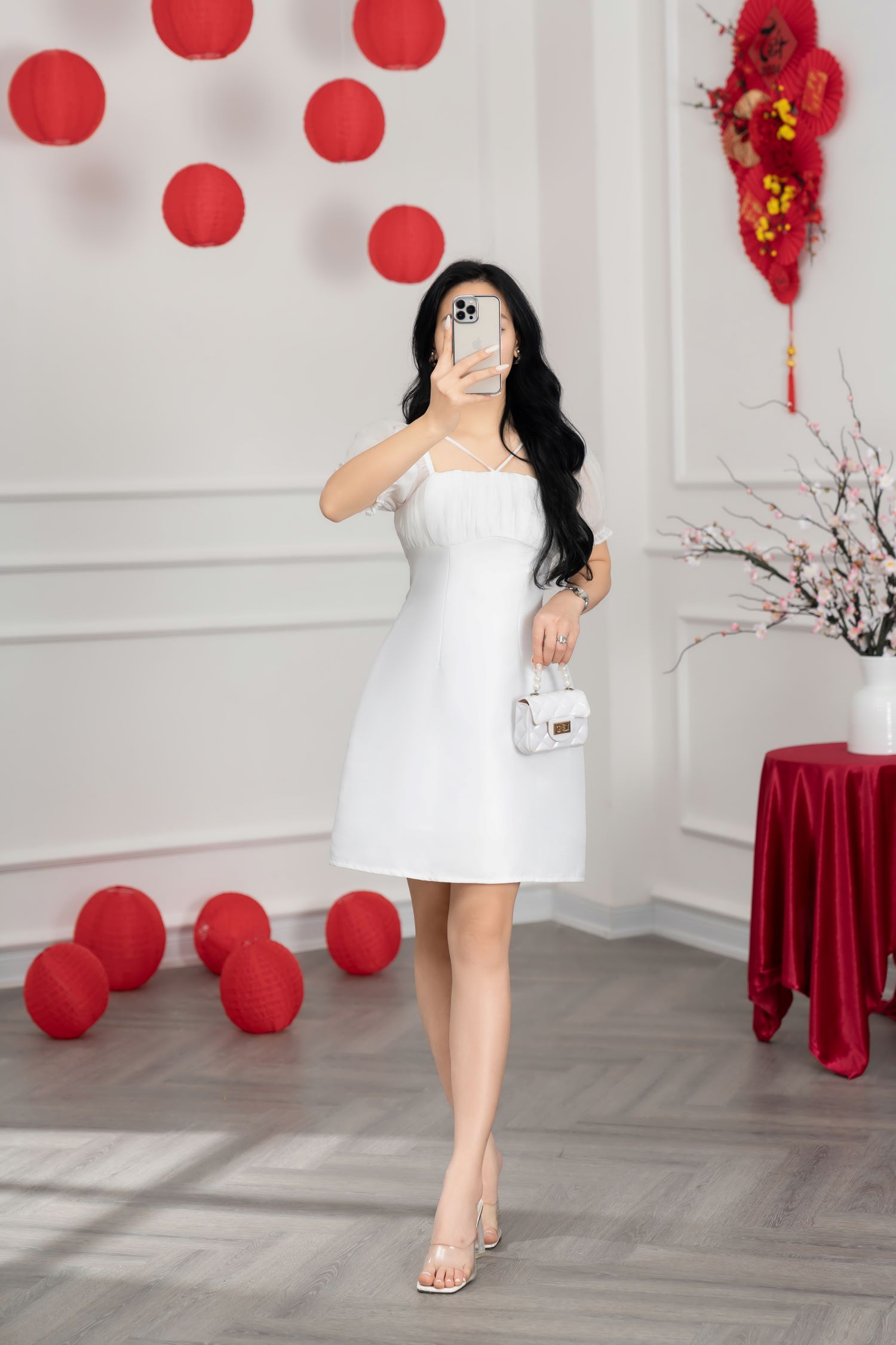 Đầm Tiệc Nữ Nhún Ngực