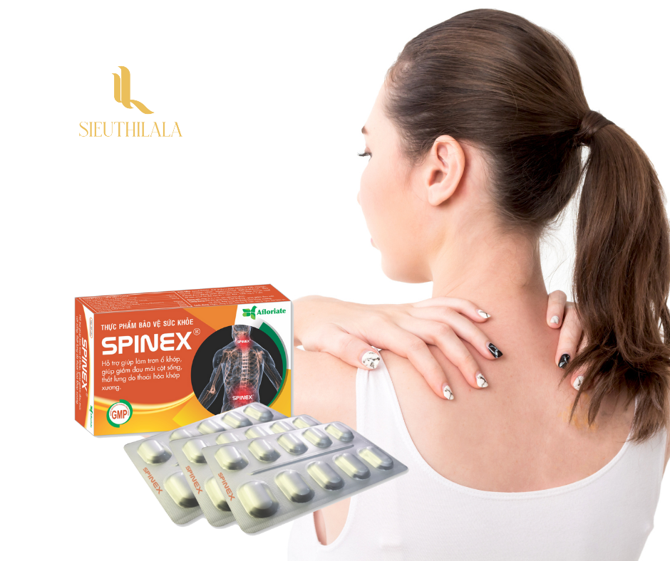 Spinex - Hỗ trợ giúp làm trơn ổ khớp, giúp giảm đau mỏi cột sống, thắt lưng do thoái hóa khớp xương