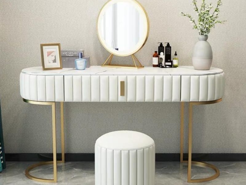 Mặt bàn trang điểm bằng đá – vẻ đẹp sang trọng phù hợp với mọi không gian