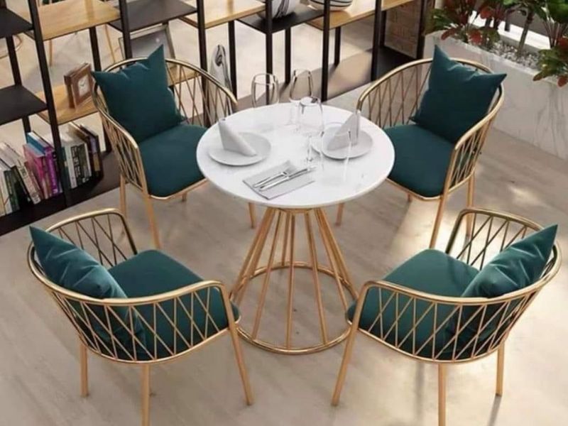 Mẫu bàn ghế cà phê tinh tế - điểm nhấn không gian hấp dẫn khách hàng