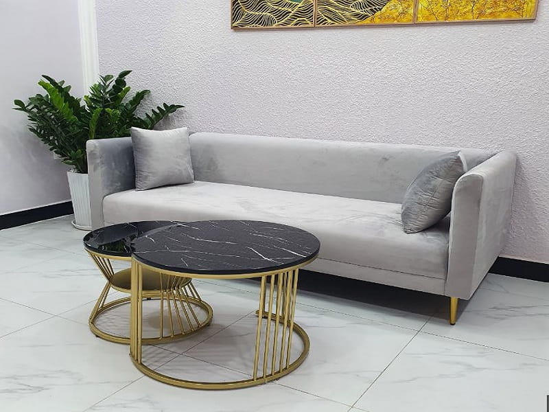 Mẫu ghế sofa vải nhung tăng tính thẩm mĩ cho không gian