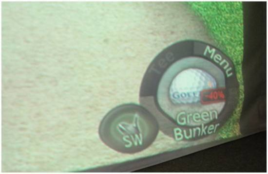 Màn hình hiển thị thông tin địa lý khu vực chơi golf