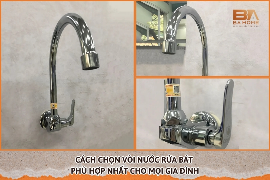 Cách Chọn Vòi Nước Rửa Bát Phù Hợp Nhất Cho Mọi Gia Đình