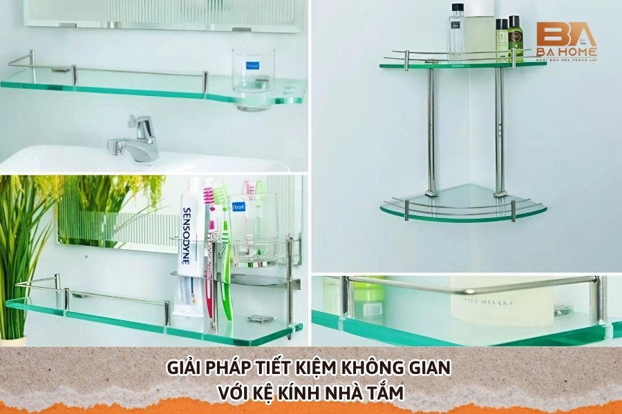 Giải Pháp Tiết Kiệm Không Gian Với Kệ Kính Nhà Tắm