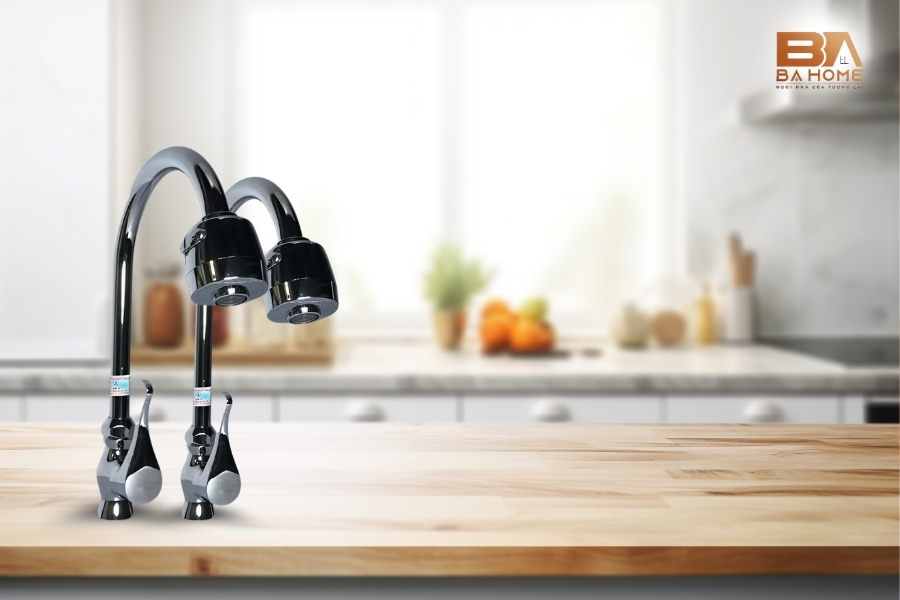 Không Gian Bếp Gọn Gàng Hơn Với Vòi Bếp Đơn Thông Minh