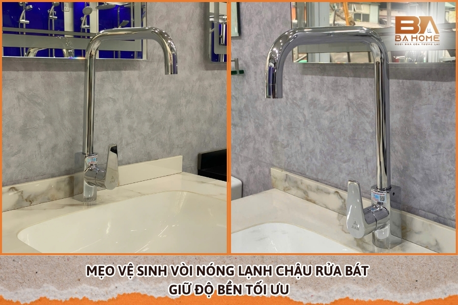 Mẹo Vệ Sinh Vòi Nóng Lạnh Chậu Rửa Bát Giữ Độ Bền Tối Ưu