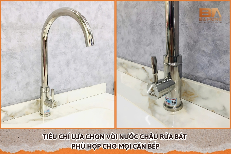 Tiêu Chí Lựa Chọn Vòi Nước Chậu Rửa Bát Phù Hợp Cho Mọi Căn Bếp