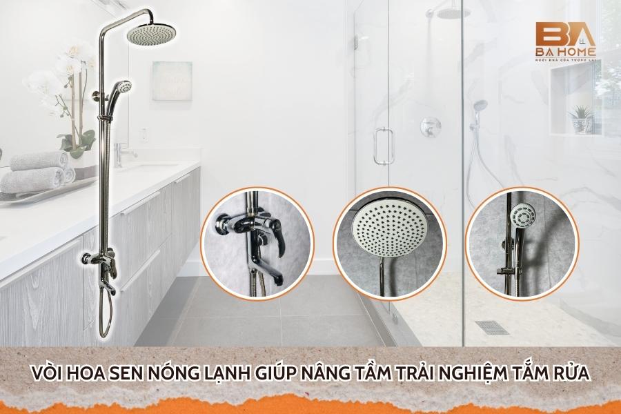 Vòi Hoa Sen Nóng Lạnh Giúp Nâng Tầm Trải Nghiệm Tắm Rửa