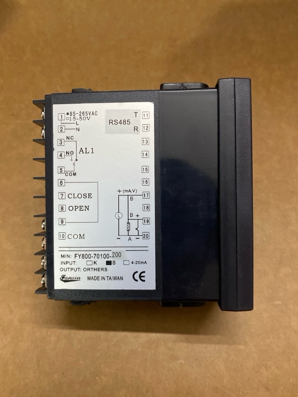 Sơ đồ đấu nối bộ điều khiển nhiệt độ lò hơi FY800