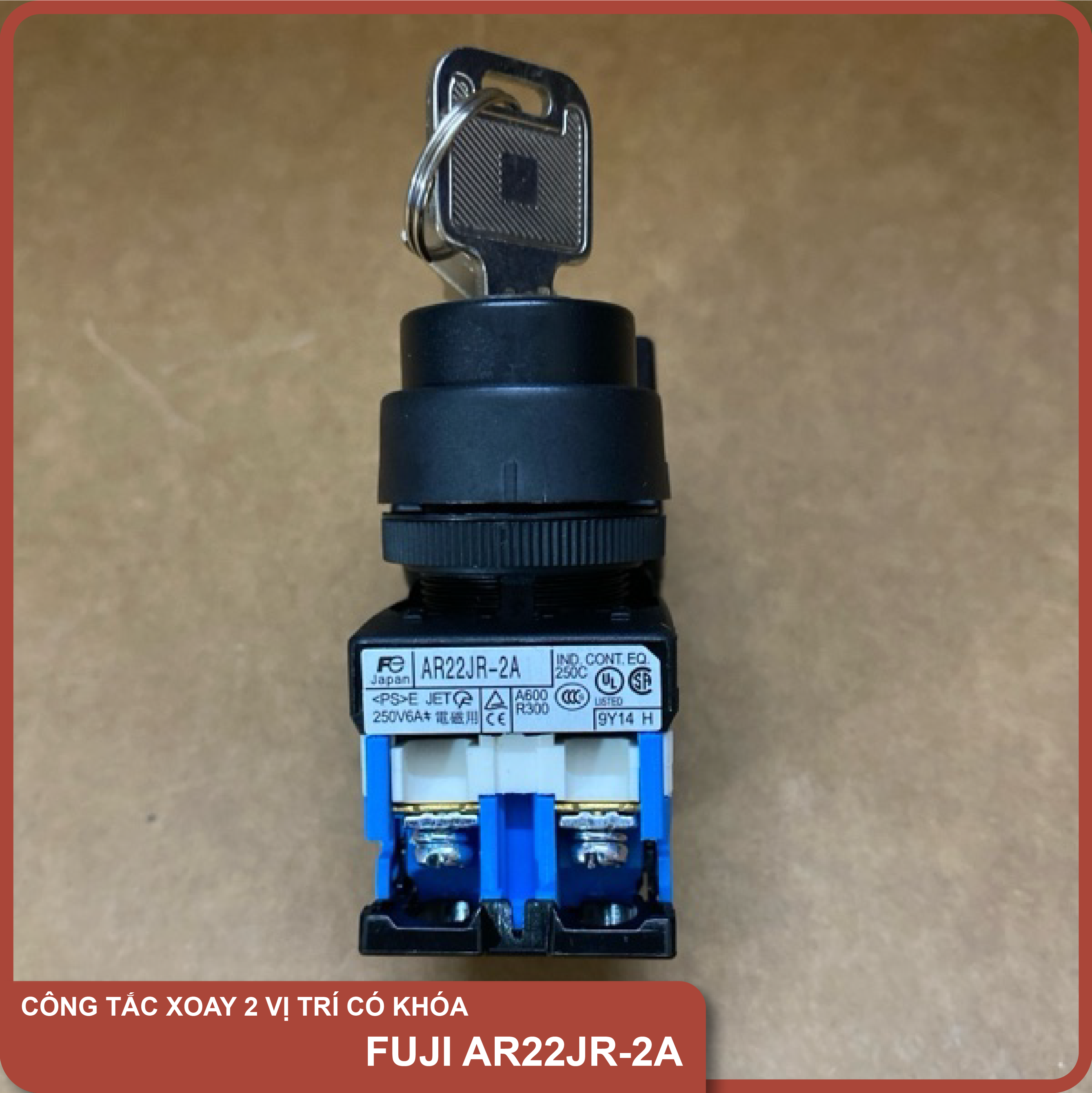 Công tắc xoay có khóa 2 vị trí fuji