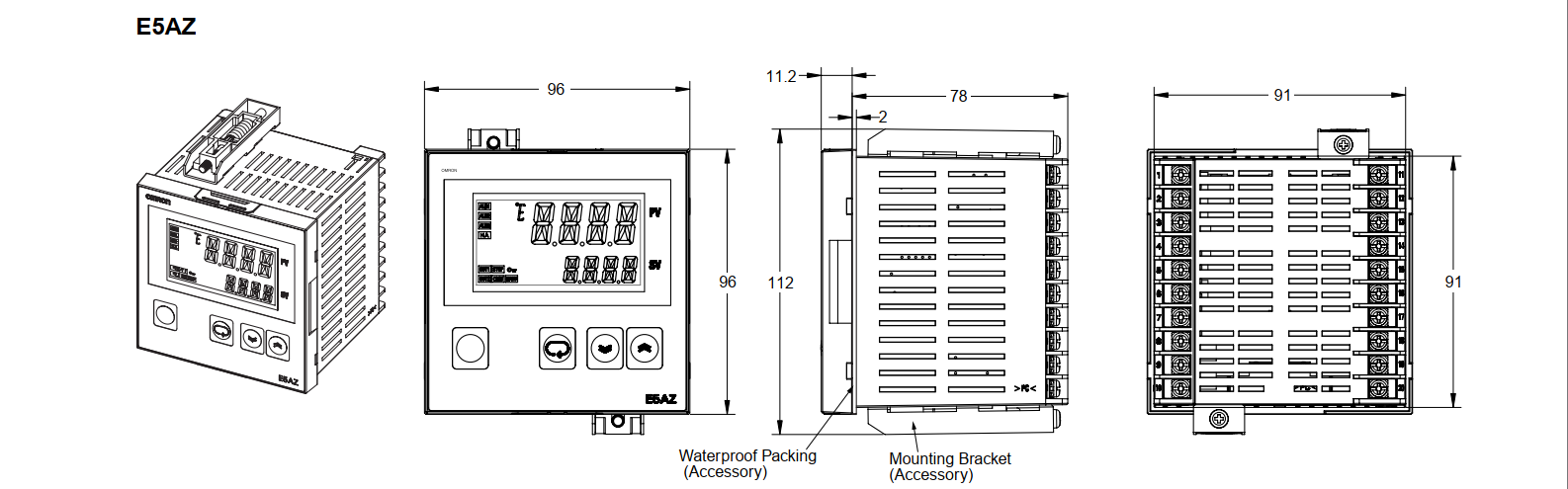 Kích thước E5AZ-R3