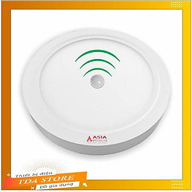 Đèn trần trang trí phòng khách ốp trần tường thạch cao ốp nổi cảm biến ASIA - Tròn,Trắng 12W