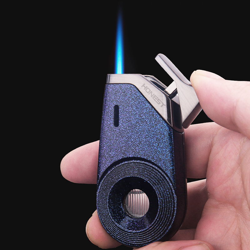 Hộp Quẹt Bật Lửa Gas Honest BCZ-797 Khò 1 Tia Kiêm Con Quay Spinner - Nhiều Màu