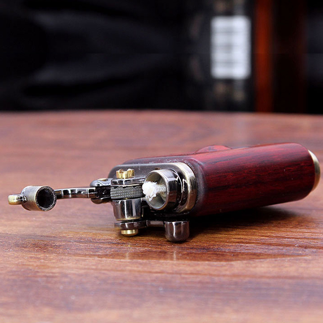 Bật Lửa Xăng Đá Zorron Z592-207 Thiết Kế Độc Lạ Kết Hợp Vỏ Gỗ