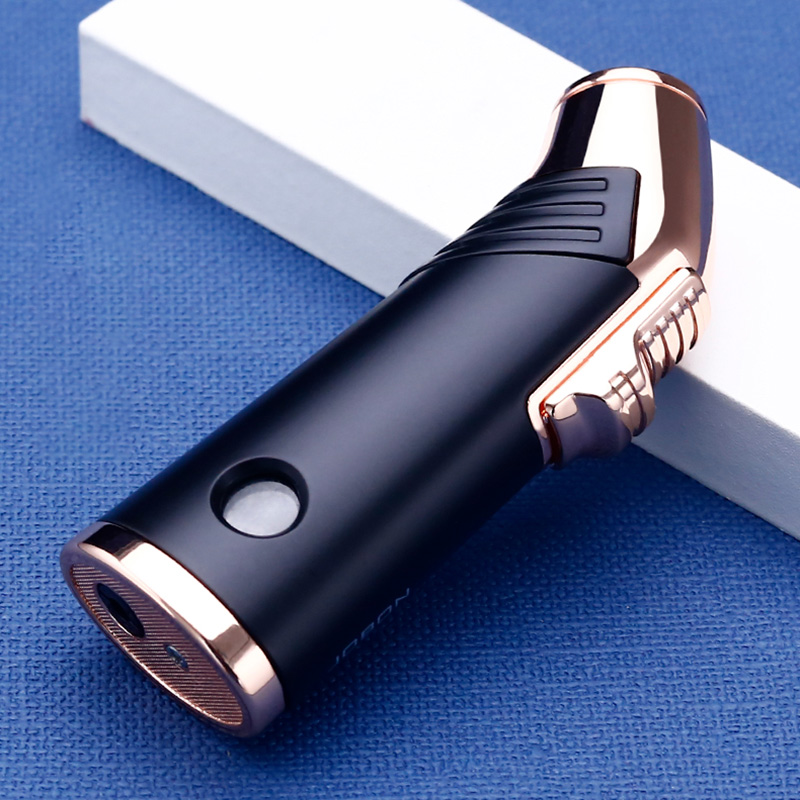 Hột Quẹt Bật Lửa Gas Jobon ZB-202 Khò Mỏ Vịt 3 Tia Kiểu Dáng Sang Trọng - Màu Ngẫu Nhiên