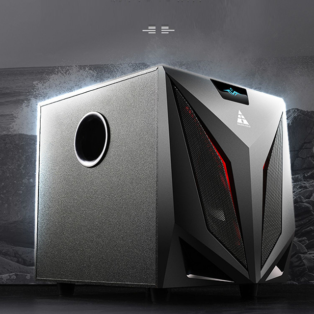 Bộ 3 Loa Bluetooth Để Bàn Golden Field K2 Công Suất Lớn Thiết Kế Hiện Đại Có Đèn Led Trẻ Trung Năng Động Âm Thanh Chân Thực Siêu Trầm Màu Đen