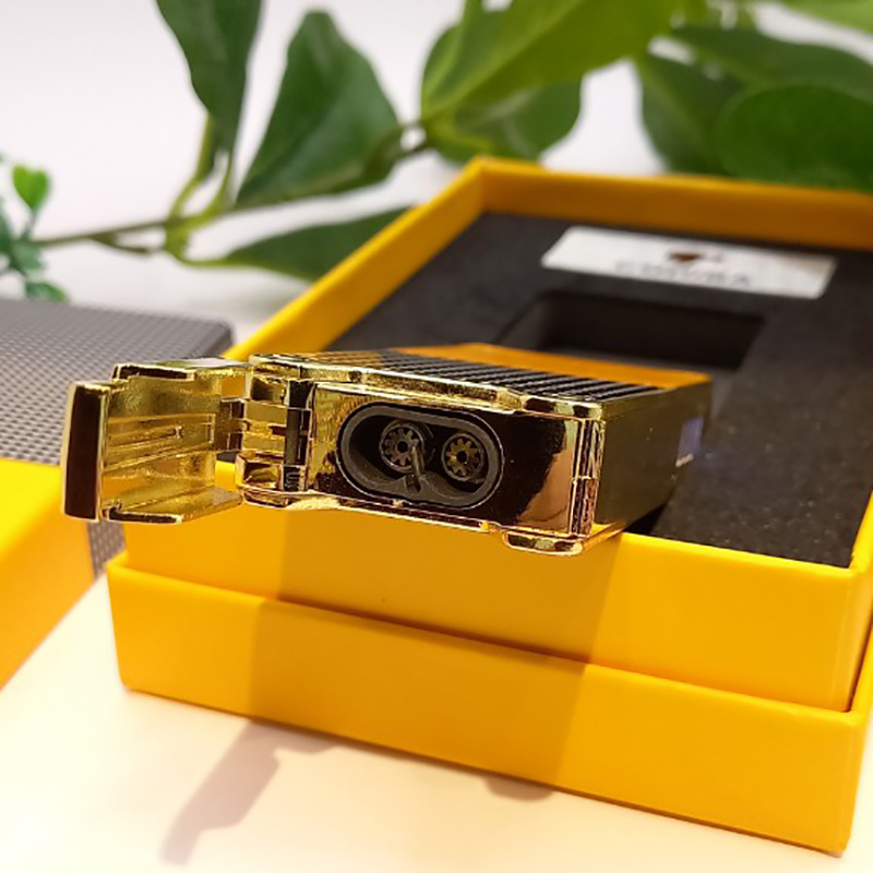 Hột Quẹt Bật Lửa Gas Cohiba COB-180 Khò 2 Tia Mạnh Mẽ Nút Bấm Tiện Lợi-Nhiều Màu