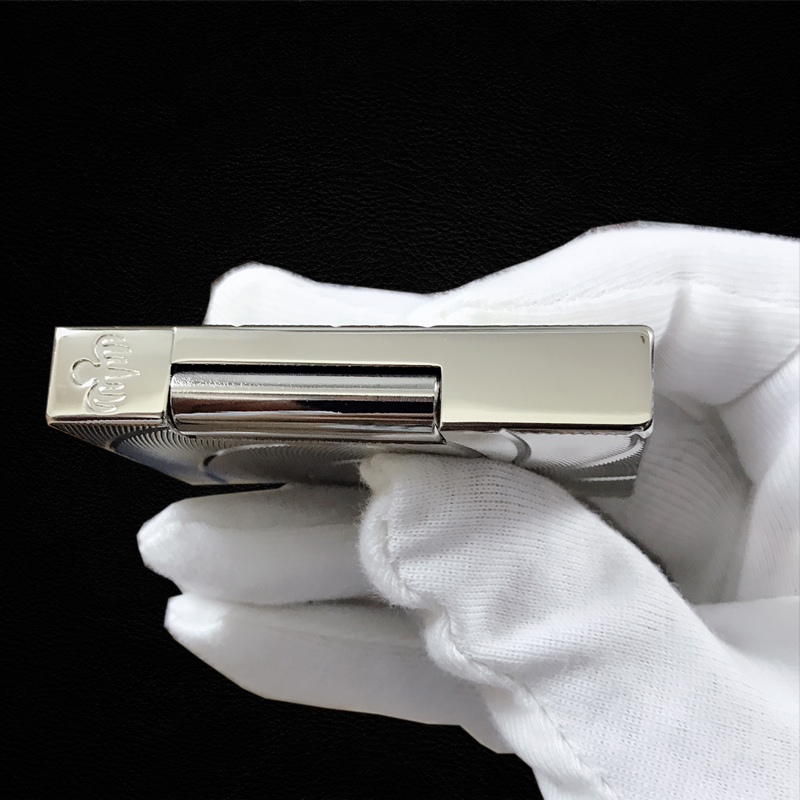 Bật Lửa Ga Đá Dupont D-117T Họa Tiết Đục Lỗ Xoáy Tròn Cao Cấp