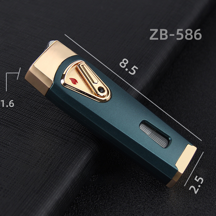 Bật Lửa Ga Đá Jobon ZB-586 Khò 2 Tia Cực Mạnh Không Tắt Khi Ra Gió - Nhiều Màu