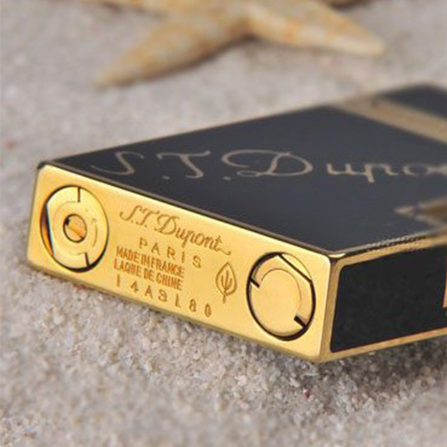 Hộp Quẹt Bật Lửa Dupont Gas Đá D66V Họa Tiết Sơn Mài In Logo Đẹp Độc Lạ - Dùng Gas Đá Cao Cấp