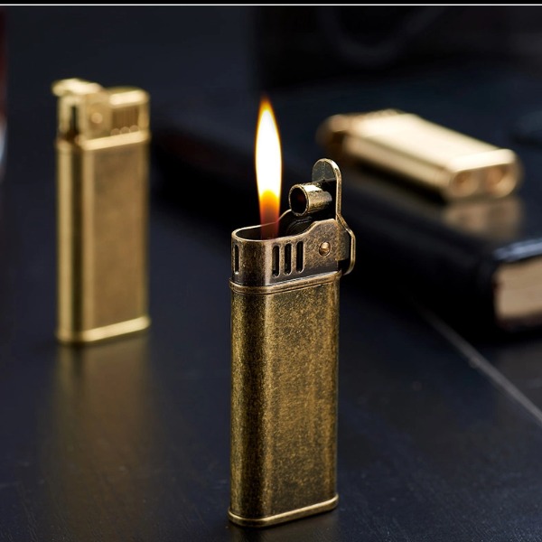 Hột Qụet Bật Lửa Xăng Đá Đánh Lửa Tự Động YuBang YB-JF Thiết Kế Mới Đẹp Độc Lạ - Dùng Xăng Bấc Đá Cao Cấp